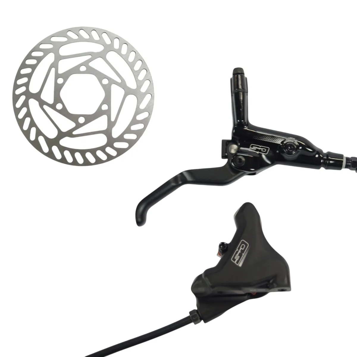 SD Salvo Hydraulic Disc Brake Kit Flat Mount + 120mm Rotor